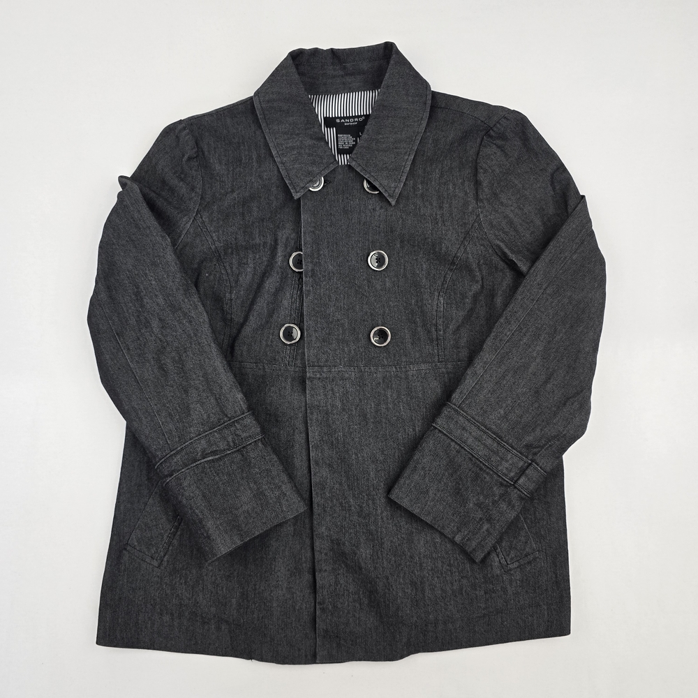 Sandro Women's Charcoal Pea Coat